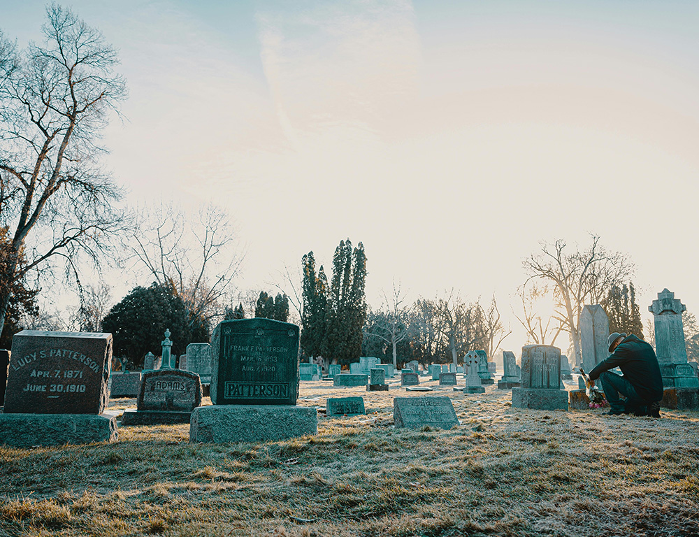 Graveyard in the morning