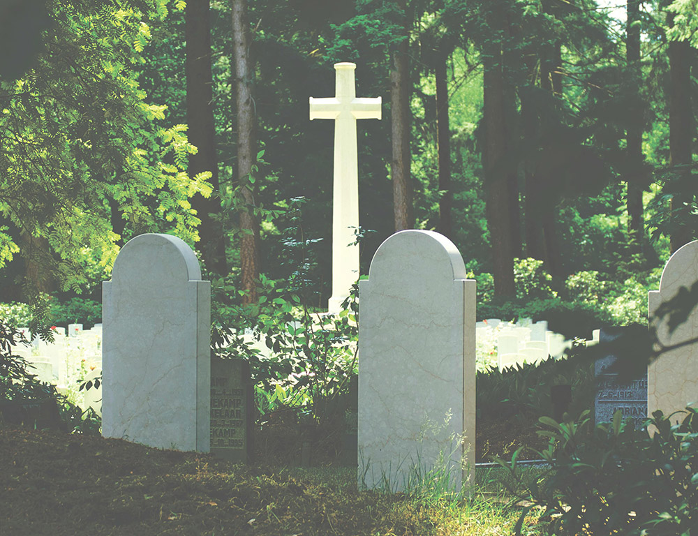 Graveyard featuring graves