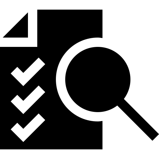 file and magnifying glass icon
