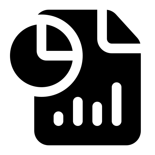 document with pie chart icon